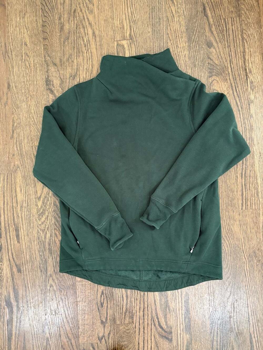 Athleta Cozy Karma Twist Neck Sweatshirt in Green